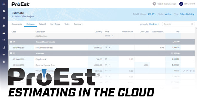 proest estimating in the cloud